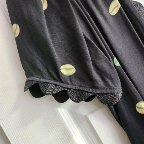 Azulu Chic Black Jumpsuit with Colorful Dots Size XL - Picture 10 of 13